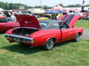 1970 RED CHEVELLE WITH BLACK STRIPES